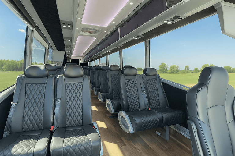 coach bus in Asheville