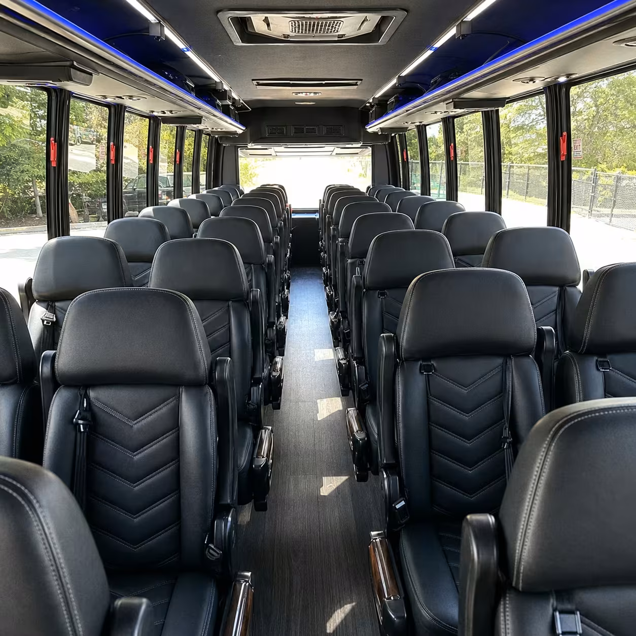 25 passenger minibus interior