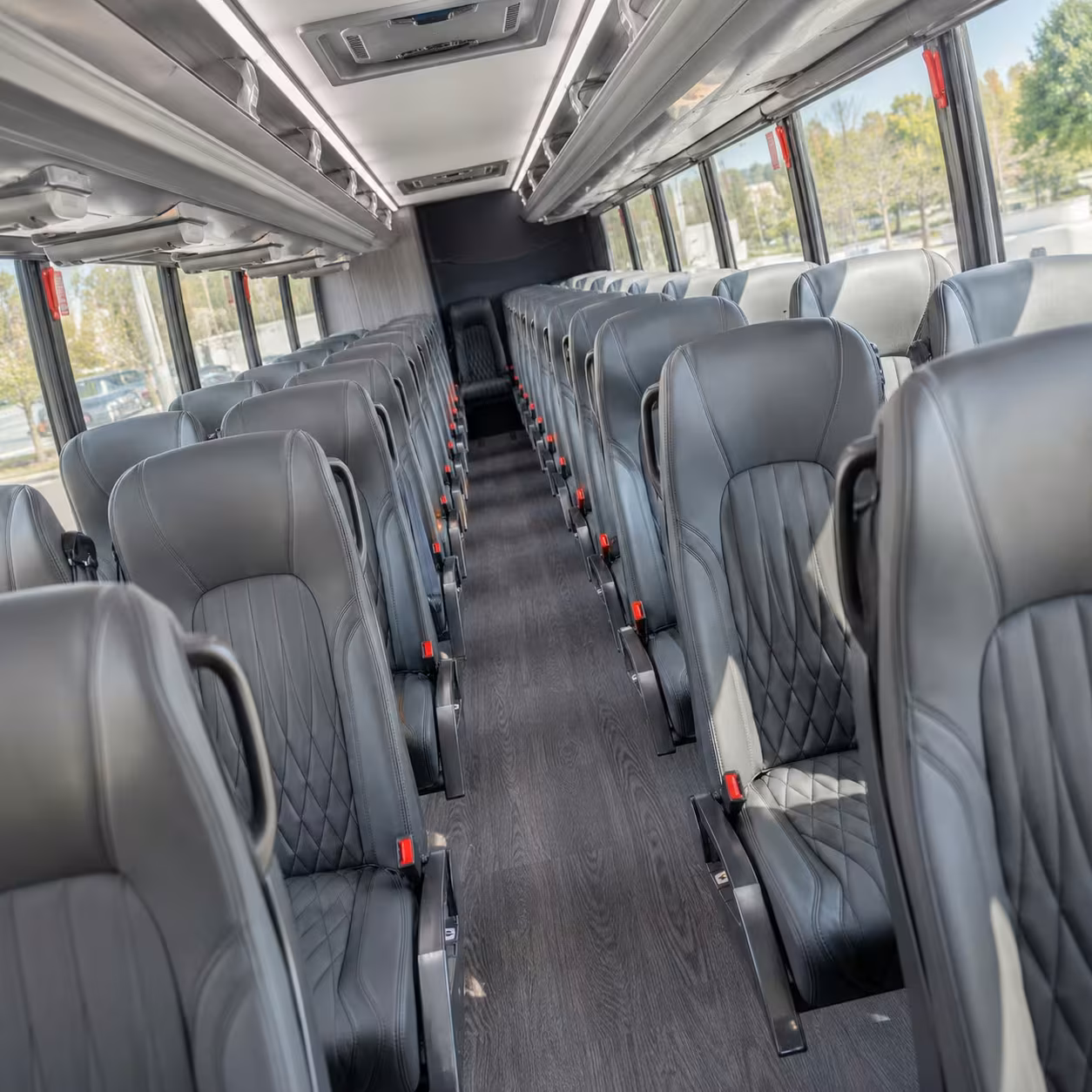 28 passenger minibus interior